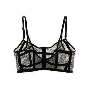 Dolce & Gabbana Intricate Floral Lace Bra With Adjustable Straps - NWT